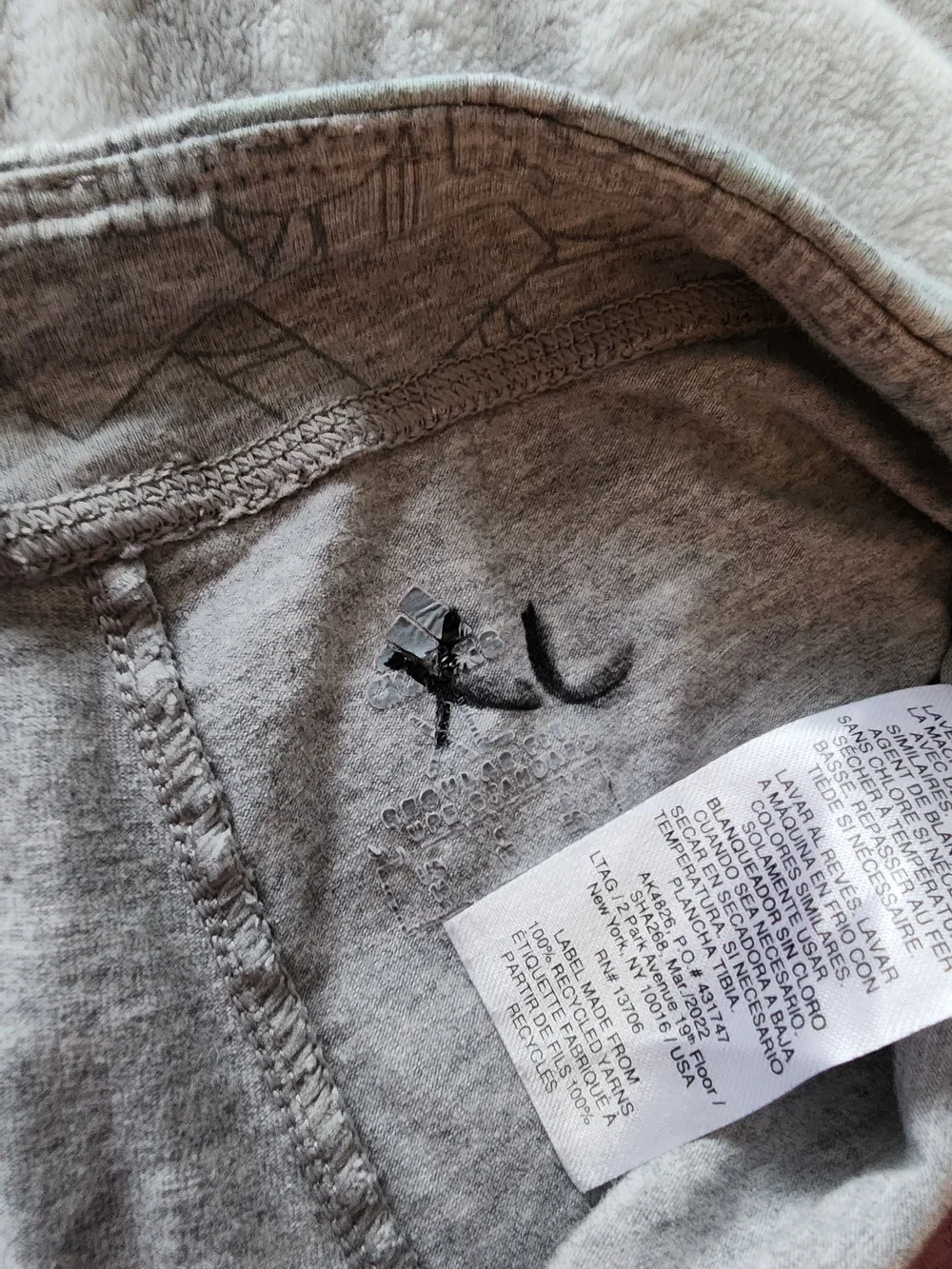 GAP Gray Leggings with Yellow, Pink and Blue Logo Accents